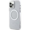 Guess GUHMP12MHTRMS iPhone 12/12 Pro 6.1 srebrny/silver hard case Metal Outline Magsafe